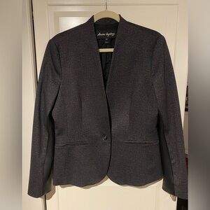 Sandra Angelozzi Women’s Blazer Jacket Charcoal Gray Sz M